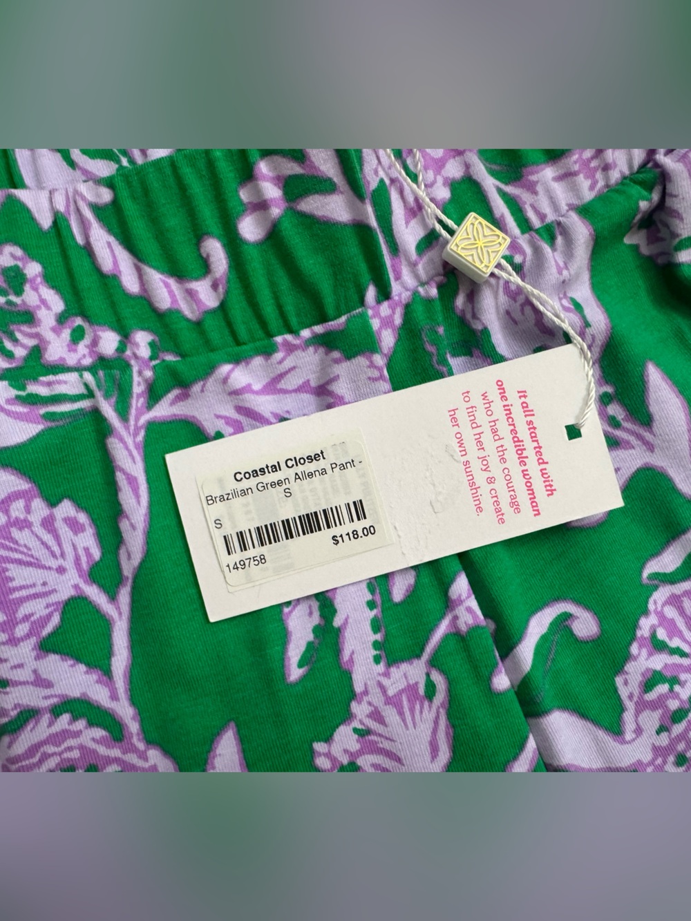 Lilly Pulitzer Allena Pants – Brazilian Green – NWT – Size Small - Picture 9 of 12